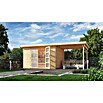 Weka Gartenhaus 321 + Anbau 230 cm (Außenmaß inkl. Dachüberstand (B x T): 508 x 237 cm, Holz, Natur) | BAUHAUS