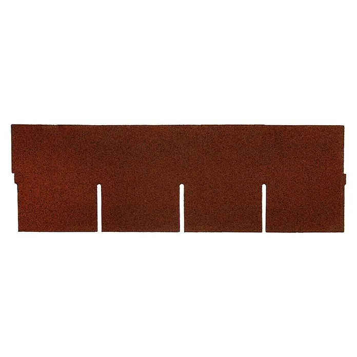 Tégola standard - 32 cm x 1 m, Otros, Rojo - Una sola teja asfáltica marrón de tres lengüetas, ideal para proyectos de techado. Durabilidad y estética en un producto calidad.