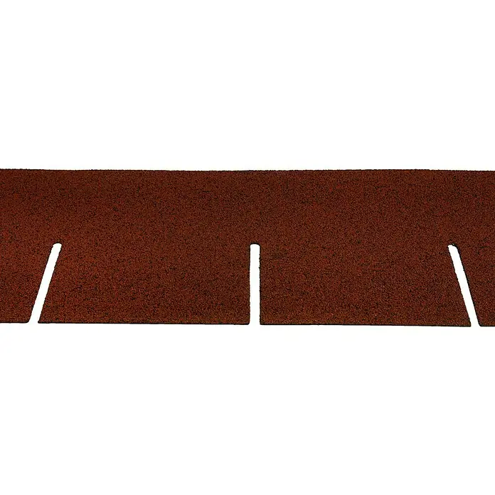 Tégola standard - 32 cm x 1 m, Otros, Rojo - Primer plano de una teja roja con recortes, perfecta para cubrir tejados y brindar protección contra los elementos.