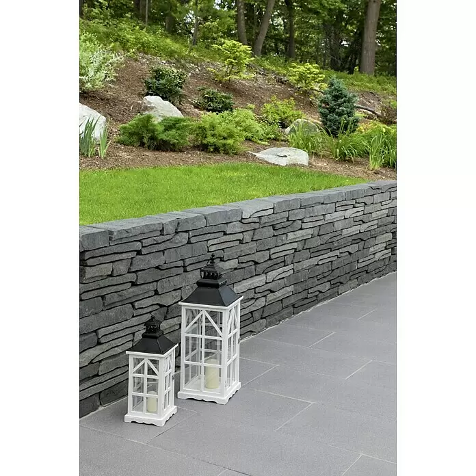 EHL Mauerstein Burgundermauer - Anthrazit, 40 x 18 x 8 cm, Beton - Stimmungsaufnahme
