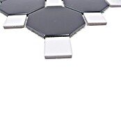 Mosaikfliese Octa G 942N (30 x 30 cm, Schwarz/Weiß, Matt) | BAUHAUS