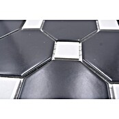 Mosaikfliese Octa G 942N (30 x 30 cm, Schwarz/Weiß, Matt) | BAUHAUS