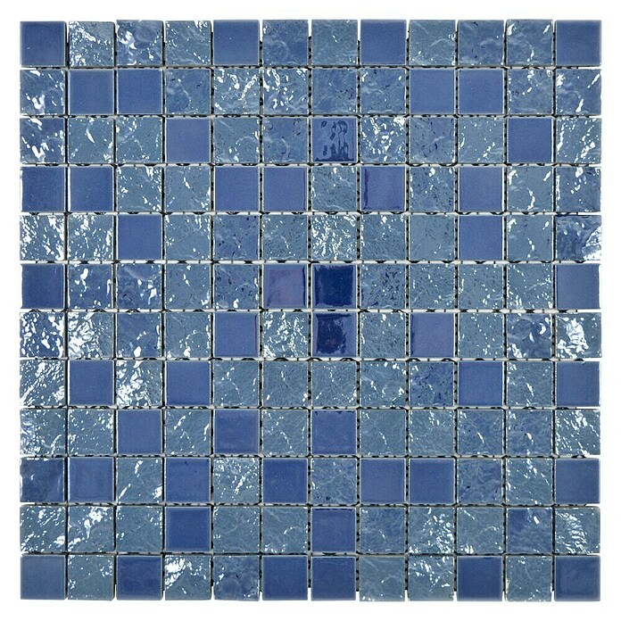 Mosaikfliese Quadrat Gakue CG GA6 (31,6 x 31,6 cm, Blau, Glänzend) | BAUHAUS