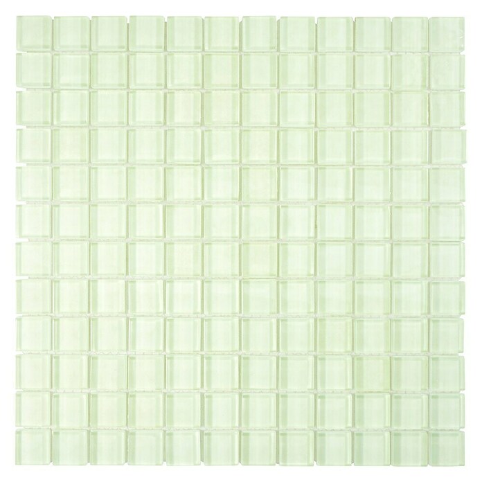 Mosaikfliese Quadrat Crystal XCM 8SE09 (30 x 30 cm, Weiß, Glänzend) | BAUHAUS