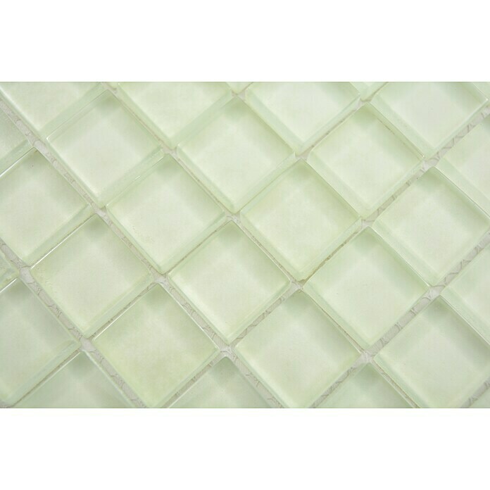 Mozaik pločica Quadrat Crystal XCM 8SE09  (30 x 30 cm, Bijele boje, Sjaj) | BAUHAUS