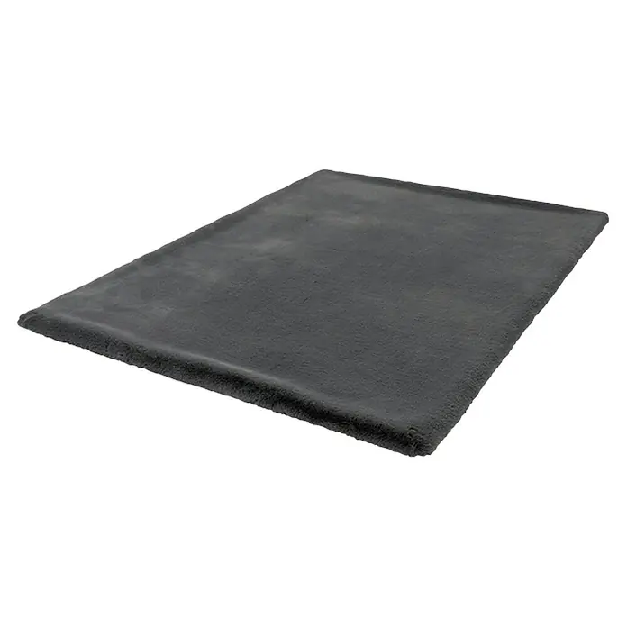 Fellteppich Happy - Graphit, 170 x 120 cm, 100 % Polyester (Flor) - Grauer Teppich mit weicher Textur, perfekt um jedem Raum Wärme und Komfort zu verleihen. Ein stilvolles und gemütliches Accessoire für Ihr Zuhause.