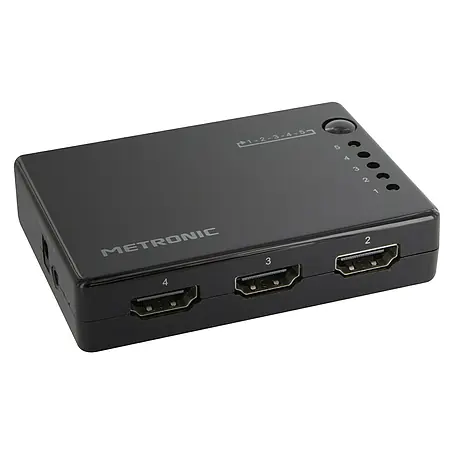 Metronic  Switch HDMI 5 puertos