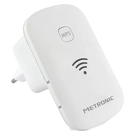 Metronic  Repetidor WiFi 300 Mbps con botón On/off