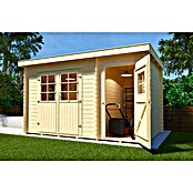 Weka Gartenhaus 254 (Außenmaß inkl. Dachüberstand (B x T): 394 x 296 cm, Holz, Natur) | BAUHAUS