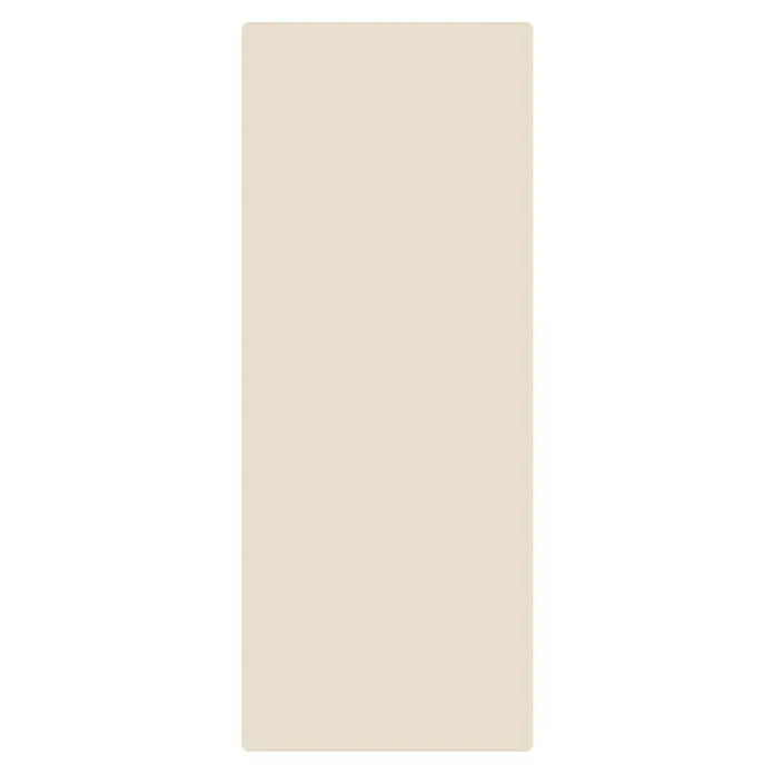 SanDesign Duschrückwandmuster Beige - 17,5 cm x 7 cm x 8 mm, Uni - Ein minimalistisches Bild mit einem beigen Hintergrund, umrandet von einem eleganten schwarzen Rahmen, der einen subtilen Kontrast bietet.