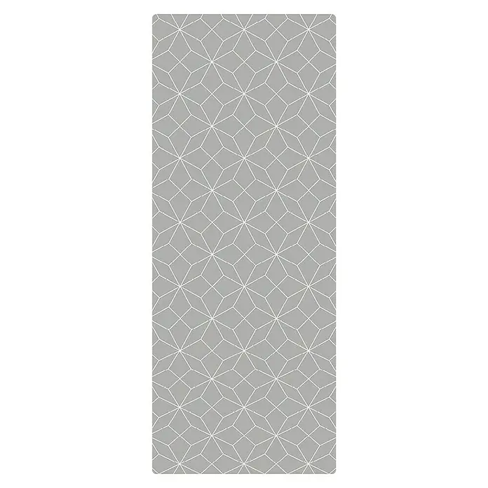 SanDesign Duschrückwandmuster - 17,5 cm x 7 cm x 3 mm, Grey Stars - Elegantes geometrisches Muster in Grau und Weiß. Ein stilvolles Design, das jedem Raum eine moderne Note verleiht mit klaren Linien.