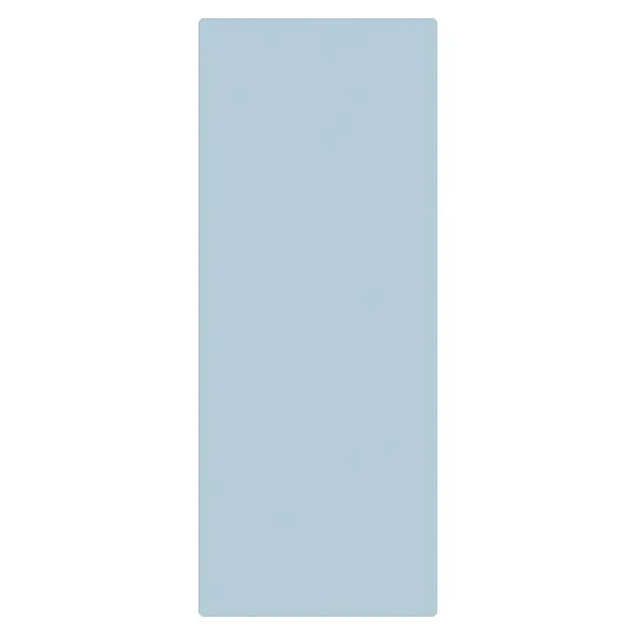 SanDesign Duschrückwandmuster - 17,5 cm x 7 cm x 3 mm, Sky blue - Einfarbige, sanfte, hellblaue Fläche in einem schwarzen Rahmen, ideal für ruhige Hintergründe und minimalistische Designs.