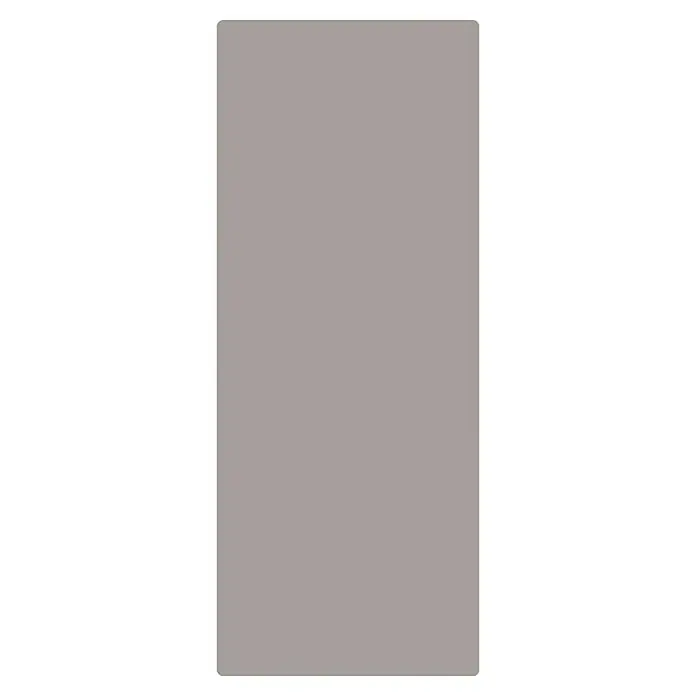 SanDesign Duschrückwandmuster - 17,5 cm x 7 cm x 3 mm, Warm Grey - Ein hochformatiges Bild, das eine gleichmäßige graue Fläche in einem rechteckigen Rahmen zeigt, ideal für Hintergründe und Design.