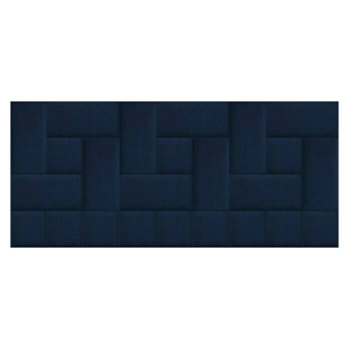 Fllow Deko-Wandpolster Velvet Blau 30 x 30 cm