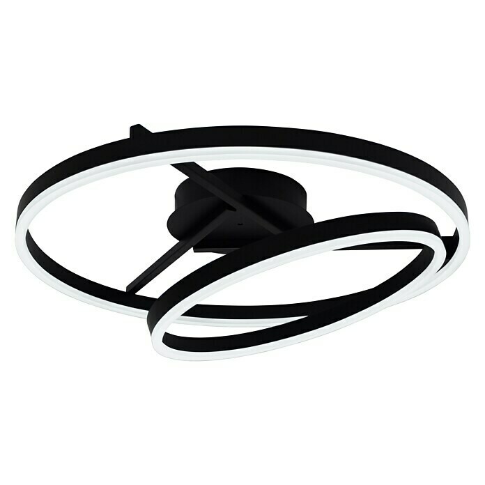 Tween Light LED-Deckenleuchte rund Two Rings (40 W, Ø x H: 600 mm x 23 cm, Schwarz) | BAUHAUS