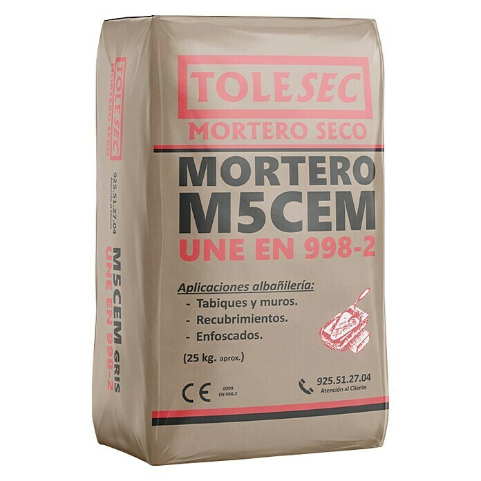 BHS Madrid Mortero de cemento Tolesec M-5 