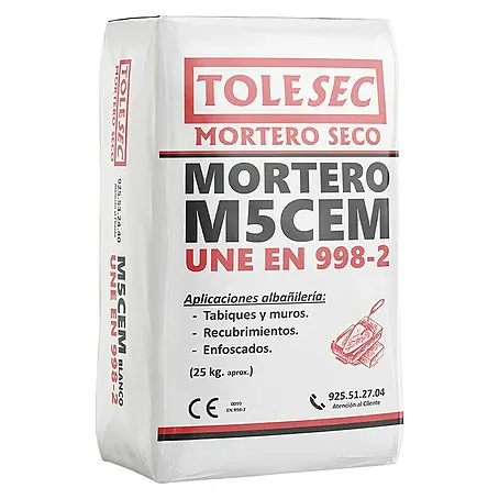 BHS Madrid  Mortero de cemento Tolesec M-5