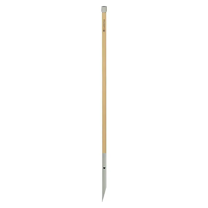 Gardena Stiel - Länge: 116,8 cm, Holz - Gardena Roll-up M/L Gartenschlauchbox mit automatischem Aufrollmechanismus zur einfachen Gartenbewässerung.