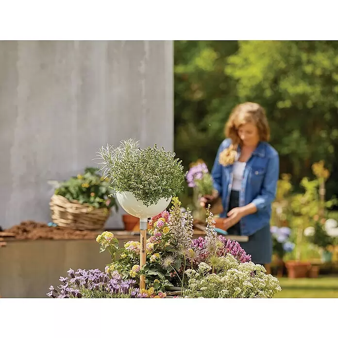 Gardena ClickUp! Pflanzschale - L x B x H: 24,7 x 24,7 x 15,3 cm - Anwendungsbeispiel