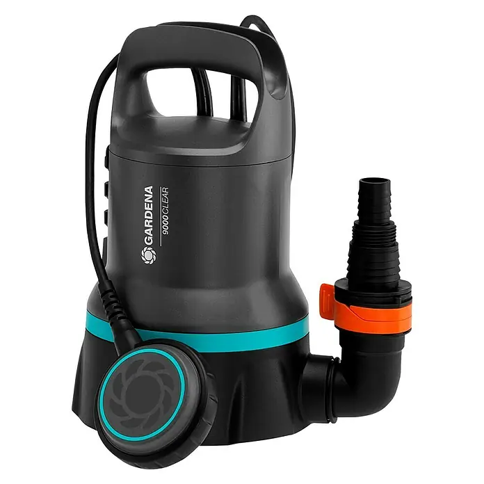 Gardena Klarwasser-Tauchpumpe 9000 - 300 W, Max. Fördermenge: 9.000 l/h - Die Gardena 9000 Clear Tauchpumpe ist ideal zum Abpumpen von sauberem oder leicht verschmutztem Wasser aus Pools oder Kellern.