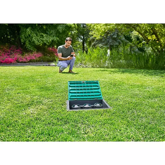 Gardena Sprinklersystem Bewässerungsventil Bluetooth® - 9 V, Größe Anschluss: 1″ - Anwendungsbeispiel