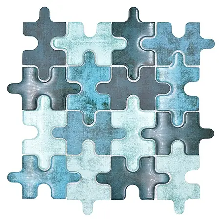 Mosaikfliese Puzzle Crystal Mix XCM PT03G