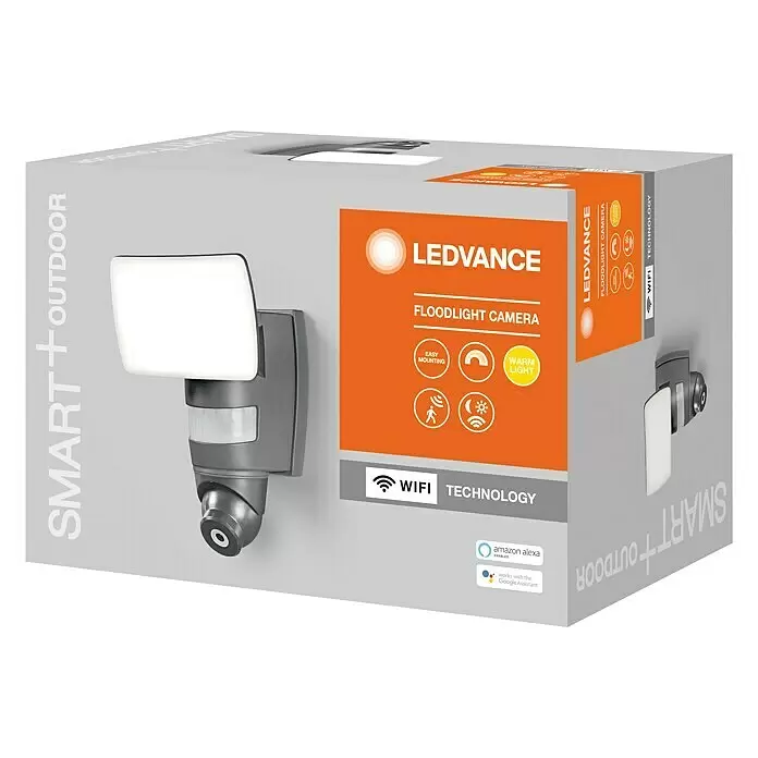 Osram Smart+ LED-Außenwandleuchte Endura Pro24 W, 169 x 163 x 250 mm, Dunkelgrau, IP44 Front View