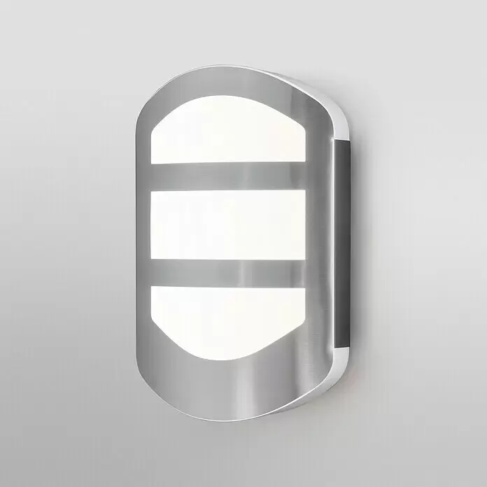 Ledvance LED-Außenwandleuchte Endura - 12 W, 180 x 54 x 280 mm, Edelstahl, IP44, Ohne Bewegungssensor - Stimmungsaufnahme