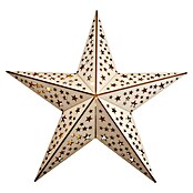 Estrella navideña LED (20 luces, Marrón, Diámetro: 60 cm)
