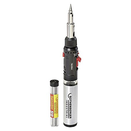 Rothenberger Industrial Gaslötkolben-Set Hot Pen Piezo (Arbeitstemperatur Lötkolben: 450 °C, Piezo-Zündung)