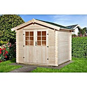 Weka Gartenhaus 209 (Außenmaß inkl. Dachüberstand (B x T): 288 x 234 cm, Holz, Natur, 5 m²) | BAUHAUS