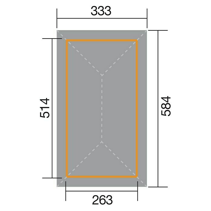 Weka Pavillon Gartenoase 651 B (L x B: 333 x 584 cm, Mit Dachschindeln) | BAUHAUS