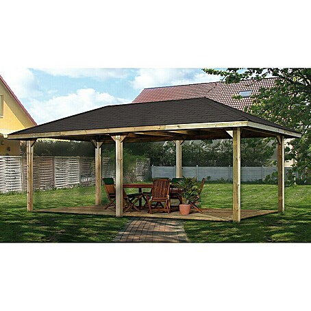 Weka Pavillon Gartenoase 651 B (L x B: 380 x 678 cm)