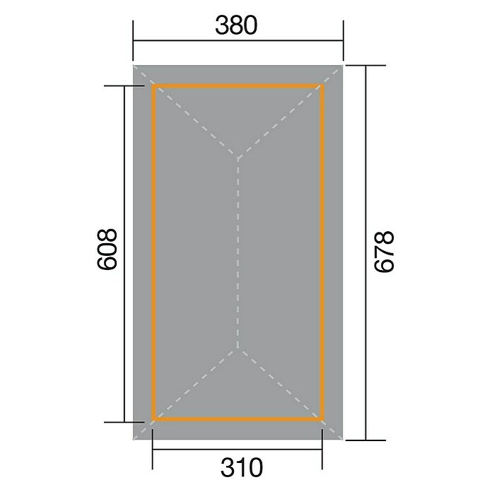 Weka Pavillon Gartenoase 651 B (L x B: 380 x 678 cm) | BAUHAUS