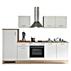 Respekta Küchenzeile KB270ENWP (Breite: 270 cm, Mit Elektrogeräten, Weiß)