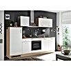 Respekta Küchenzeile KB270ENWP (Breite: 270 cm, Mit Elektrogeräten, Weiß)