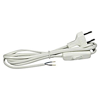 Commel Priključni kabel s prekidačem (Bijele boje, 3 m)