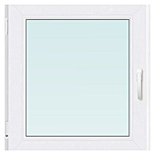 PVC prozor bez kvake (80 x 90 cm, Smjer otvaranja: Lijevo, Bijela)