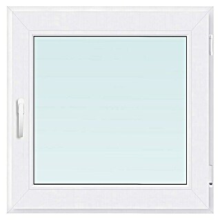 PVC prozor bez kvake (60 x 60 cm, Smjer otvaranja: Desno, Bijela)