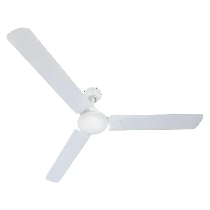 Globo Ventilador de techo Ferro - Blanco, 142 cm, 70 W - Ventilador de techo blanco con tres aspas. Funcional y elegante para una refrigeración agradable.
