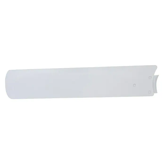 Globo Ventilador de techo Ferro - Blanco, 142 cm, 70 W - Una sola pala de ventilador de techo blanca en orientación horizontal. La pala presenta un diseño simple con una superficie lisa.