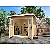 Weka Gartenhaus 179 (Außenmaß inkl. Dachüberstand (B x T): 356 x 375 cm, Holz, Natur) | BAUHAUS