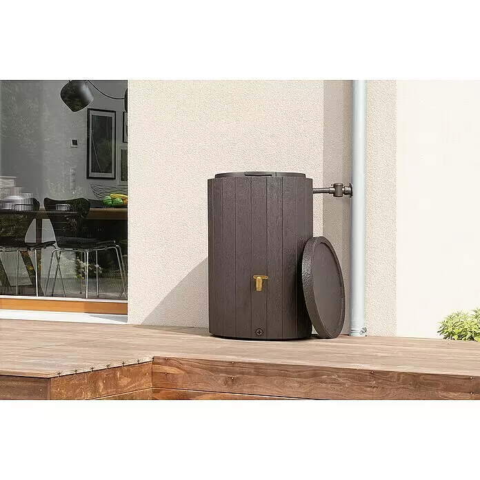 4rain Regenspeicher Madera - 220 l, Dunkelbraun - Anwendungsbeispiel