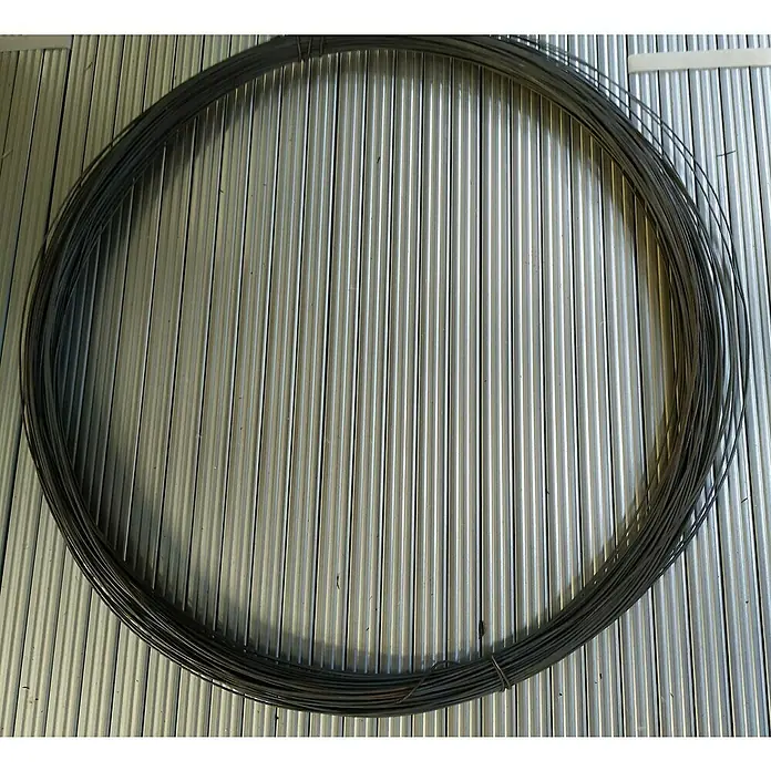 BHS Valencia Alambre ferrall - Hierro, 1 KG - Rollo de alambre sobre una superficie texturizada. Perfecto para construcción, manualidades o asegurar en el jardín con calibre de alambre flexible.