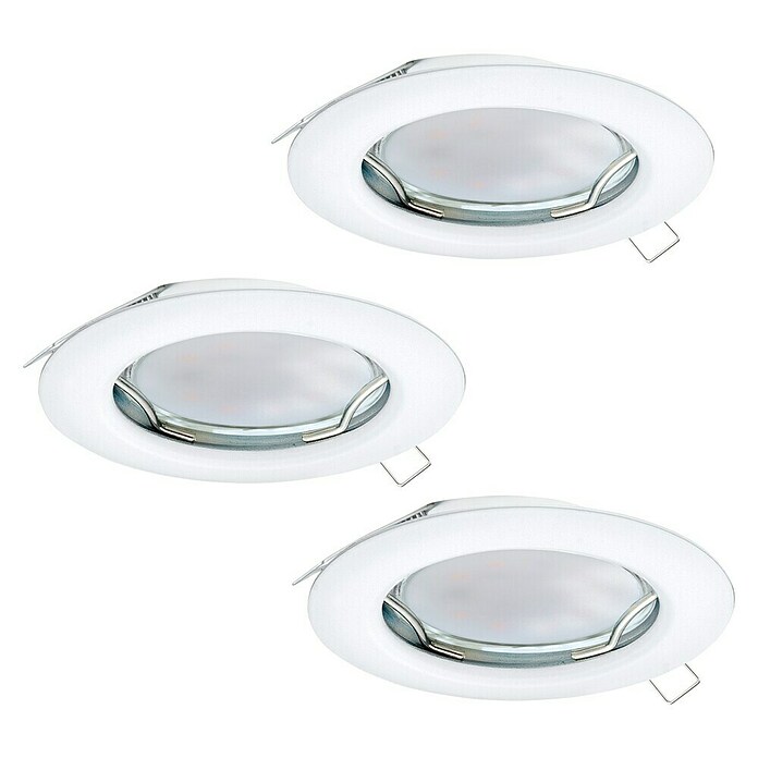 Eglo Set ugradbenih LED svjetiljki  (9 W, Bijele boje, 3 Kom., Topla bijela, IP20) | BAUHAUS