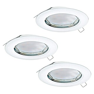 Eglo Set ugradbenih LED svjetiljki (9 W, Bijele boje, 3 Kom., Topla bijela, IP20)