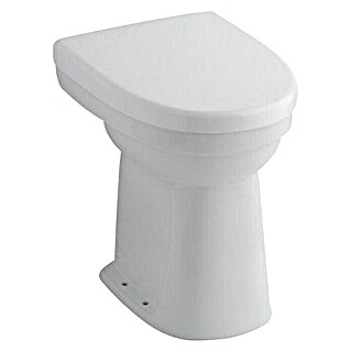 Geberit Renova Comfort Stand-WC Typ 1 (Mit Spülrand, Mit schmutzabweisender Glasur, Spülform: Flach, WC Abgang: Senkrecht, Weiß)