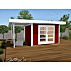 Weka Gartenhaus Designhaus 126 A+ (Außenmaß inkl. Dachüberstand (B x T): 500 x 377 cm, Holz, Schwedenrot/Weiß, 13,304 m²) | BAUHAUS