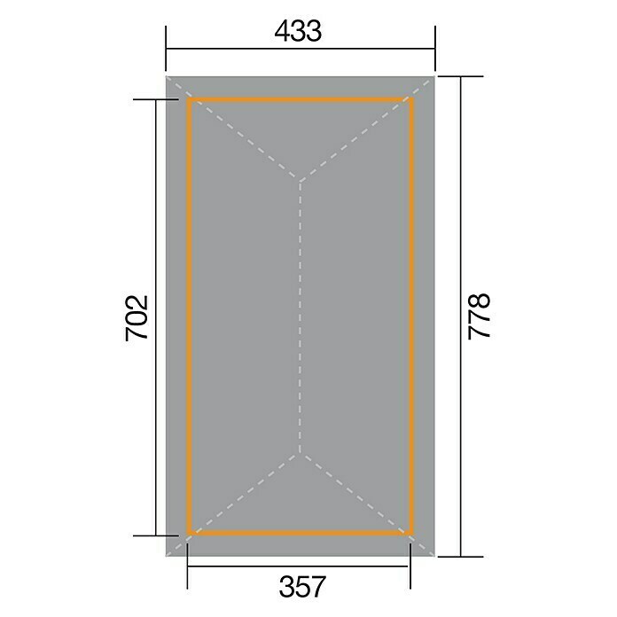 Weka Pavillon Gartenoase 651 B (L x B: 433 x 778 cm, Mit Dachschindeln) | BAUHAUS