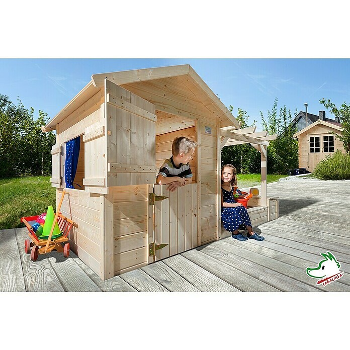 Weka Spielhaus Tabaluga (286 x 153 x 154 cm, Holz, Unbehandelt, Natur) | BAUHAUS